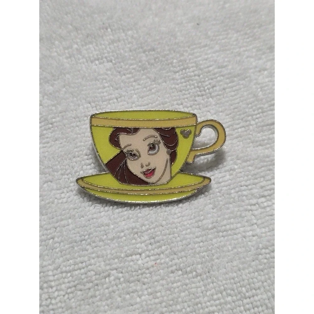 Belle from Beauty and the Beast Disney Princess Tea Cup Pin: Hidden Mickey Pin